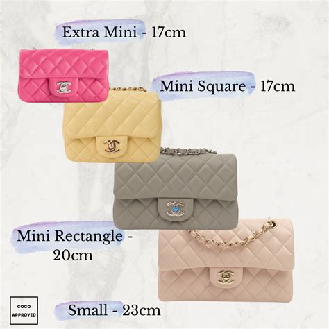 chanel classic small flap bag size|chanel bag size chart.